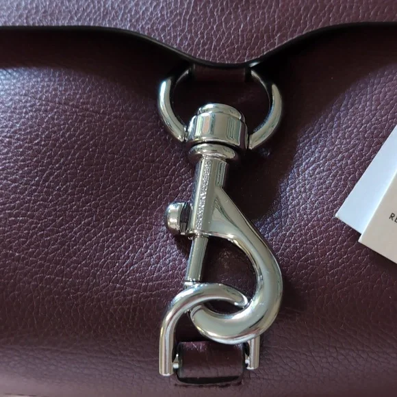 Rebecca Minkoff Burgundy Leather Crossbody Bag - Picture 3 of 5